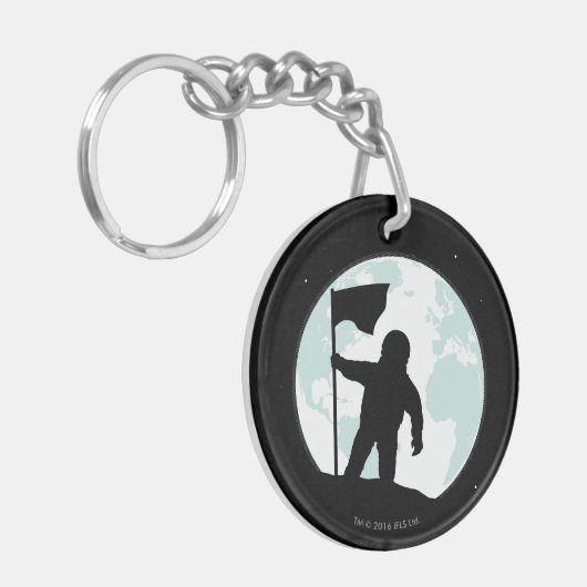 Astronaut Silhouette Sleutelhanger (Voorkant Links)