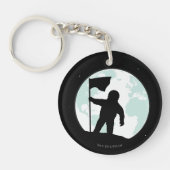 Astronaut Silhouette Sleutelhanger (Voorkant)