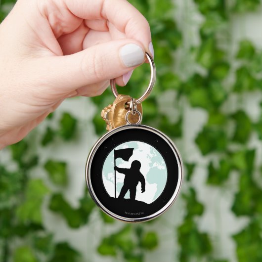 Astronaut Silhouette Sleutelhanger (Hand)