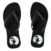 Astronaut Silhouette Teenslippers (Voetbed)