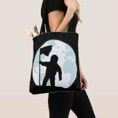 Astronaut Silhouette Tote Bag (Dichtbij)