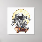 Astronaut Skate Canvas Afdruk (Voorkant)