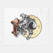 Astronaut Skate Fleece Deken (Voorkant (Horizontaal))