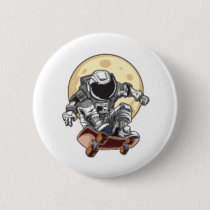 Astronaut Skate Ronde Button 5,7 Cm