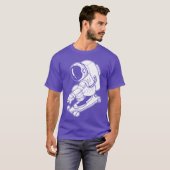 Astronaut Skateboard Athlete or Sports Lover Gift  T-shirt (Voorkant volledig)