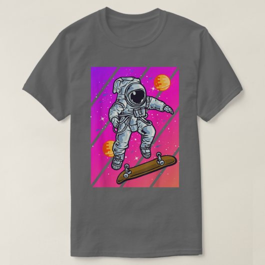 Astronaut Skateboard  T-shirt (Design voorkant)
