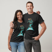 Astronaut Skateboarden in Space Cosmos Science Un T-shirt (Unisex)