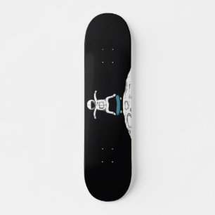 Astronaut skateboarden op de maan persoonlijk skateboard