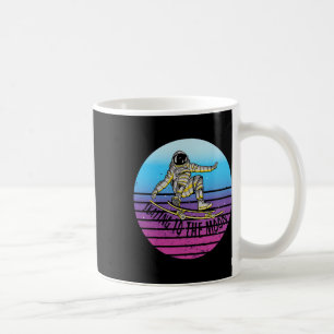 Astronaut Skateboarden Ruimte Trick Beweging Futur Koffiemok