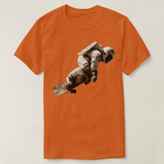 astronaut skateboarden t-shirt (Design voorkant)