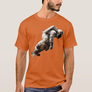 astronaut skateboarden t-shirt