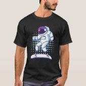 Astronaut Skateboarder In Space Gravity Zero Skate T-shirt (Voorkant)