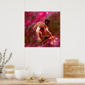 Astronaut Skateboarder Poster (Keuken)