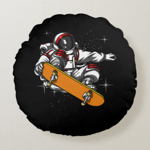 Astronaut Skater Rond Kussen