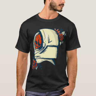 Astronaut skelet t-shirt