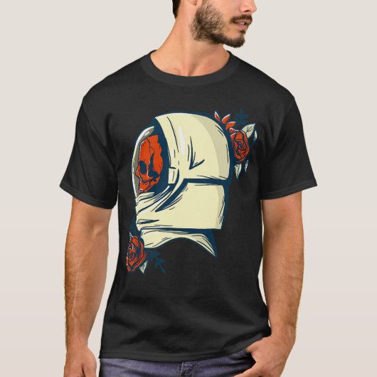 Astronaut skelet t-shirt (Voorkant)