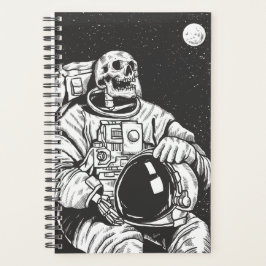 Astronaut Skeleton Spooky Skull Planner