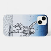 Astronaut sketch phonecase  iPhone hoesje (Achterkant horizontaal)