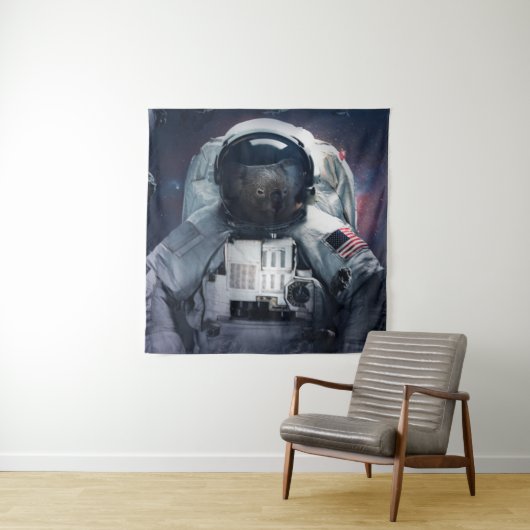 Astronaut sloth koala wandkleed (In situ)