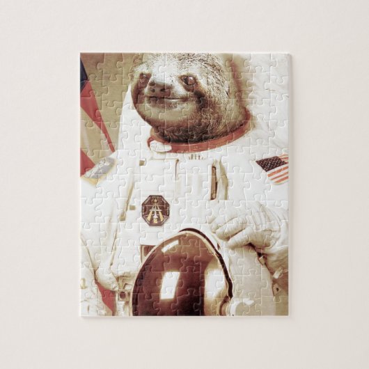 Astronaut Sloth Legpuzzel (Verticaal)