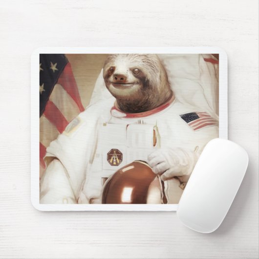 astronaut sloth muismat (Met muis)