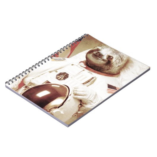 Astronaut Sloth Notitieboek (Linkerzijde)