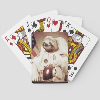 Astronaut Sloth Pokerkaarten