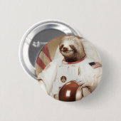 astronaut sloth ronde button 5,7 cm (Voorkant /achterkant)