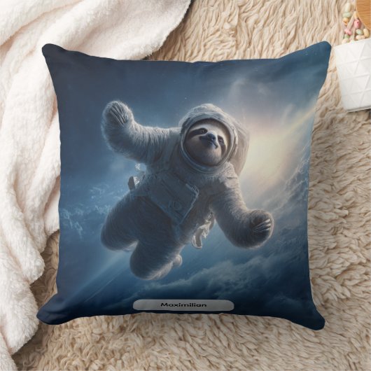 Astronaut Sloth Space Surreal Animal Personalized  Kussen (Deken)