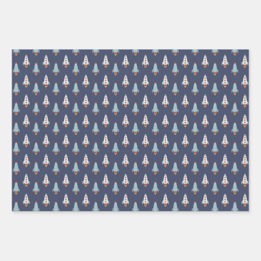 Astronaut Sloths Pattern Inpakpapier Vel (Voorkant 3)