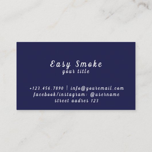 Astronaut Smoke Vape Shop Visitekaartje (Achterkant)