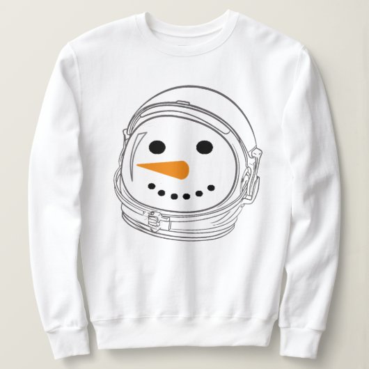 Astronaut Snowman Sweatshirt - Grappige Kerst (Design voorkant)