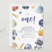 Astronaut Space 1e reis rond de verjaardag van de  Kaart (Voorkant)