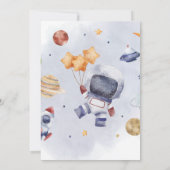 Astronaut Space 1e reis rond de verjaardag van de  Kaart (Achterkant)