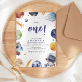 Astronaut Space 1e reis rond de verjaardag van de  Kaart