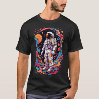 Astronaut Space Adventure Design T-shirt