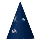 Astronaut Space Adventure Petten - Jongens Geboort Feesthoedjes (Voorkant)