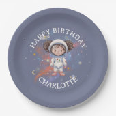 Astronaut Space Birthday Paper Bord (Voorkant)