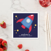 Astronaut Space Birthday Party - Gepersonaliseerd Servet (Insitu)