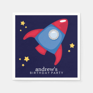 Astronaut Space Birthday Party - Gepersonaliseerd Servet