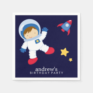 Astronaut Space Birthday Party - Gepersonaliseerd Servetten