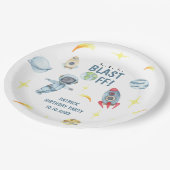 Astronaut Space Birthday Party Papieren Bordje (Gekanteld)