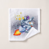 Astronaut Space Boy's Custom Bad Handdoek (Wasdoekje)