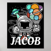 ASTRONAUT Space Cartoon  Poster (Voorkant)
