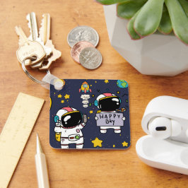astronaut space Cartoon Sleutelhanger