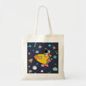 astronaut space Cartoon Tote Bag (Voorkant)