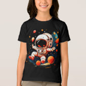 astronaut space Cartoon Tri-Blend Shirt (Voorkant)