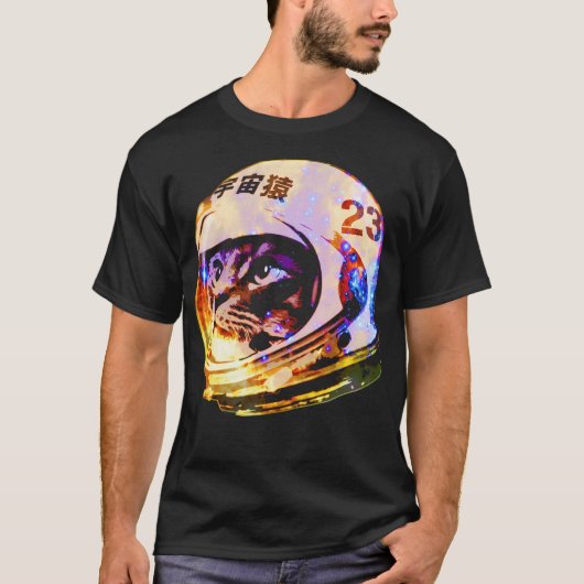 Astronaut Space Cat (Deep Galaxy-versie) T-shirt (Voorkant)