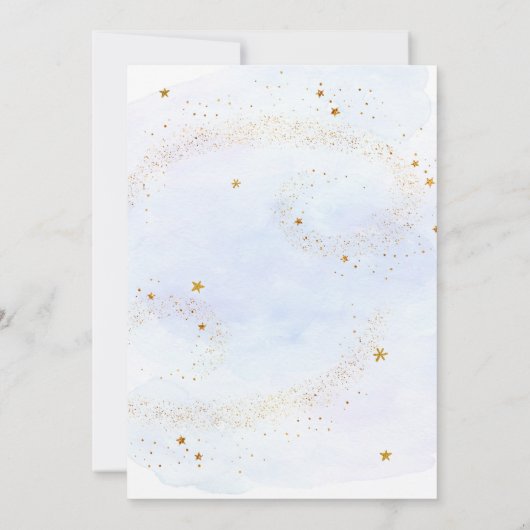 Astronaut Space Coundown First Birthday Kaart (Achterkant)