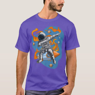 Astronaut Space Dabbing Spaceman Moon Mars Planete T-shirt
